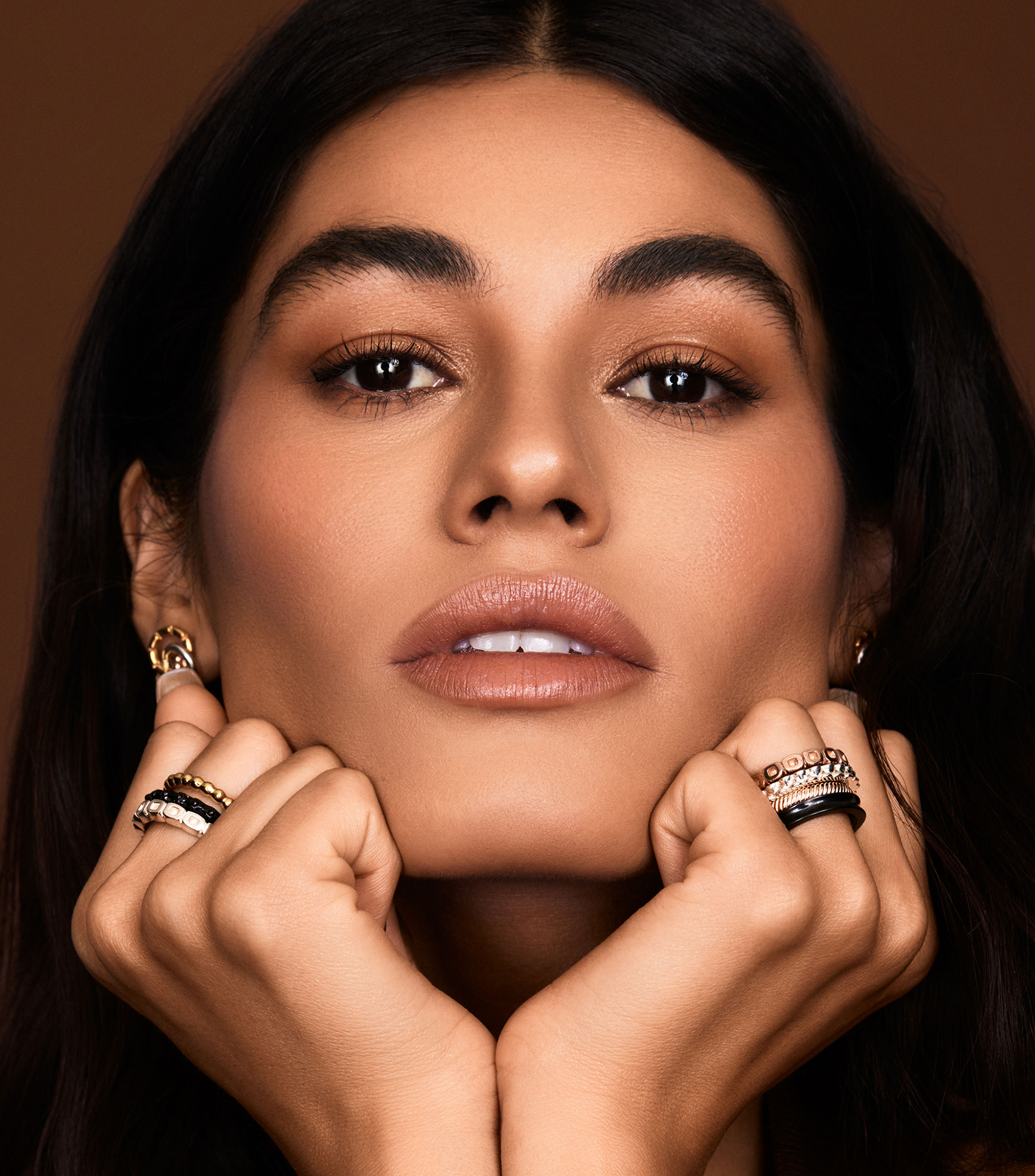 Anillo Xocolate Cobertura Vermeil Rosa Mujer